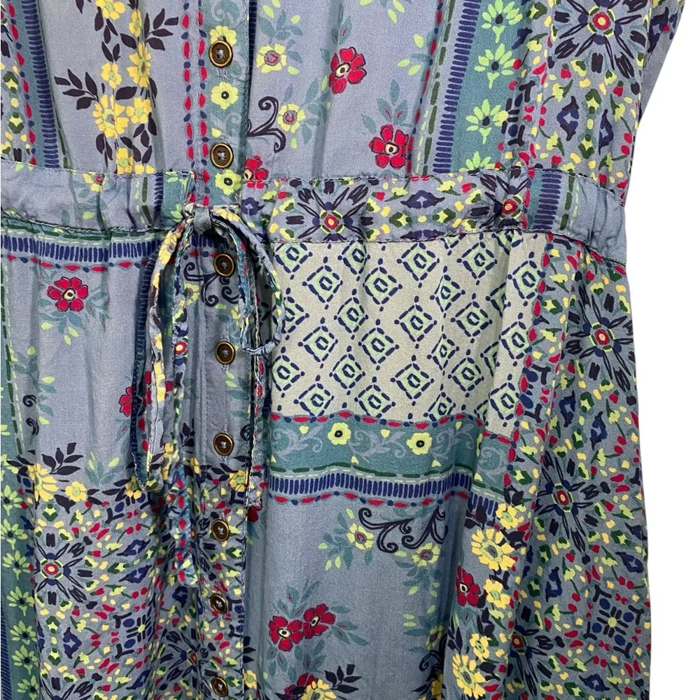 NWOT Coldwater Creek Patchwork Print Midi Dress - Picture 5 of 10